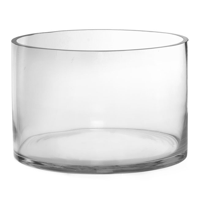 Glass Float Bowl Clylinder Extra Large Clear (30Dx20cmH)