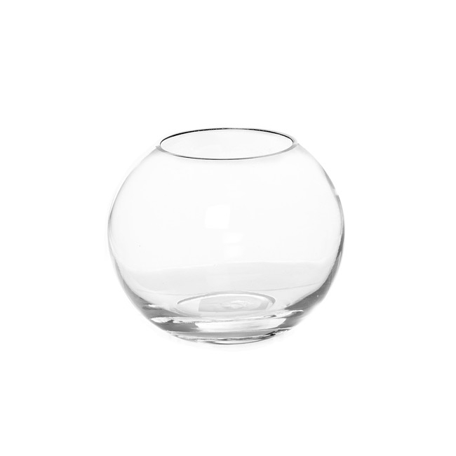 Glass Promo Fish Bowl 15cm Clear (10TDx15Dx12cmH)