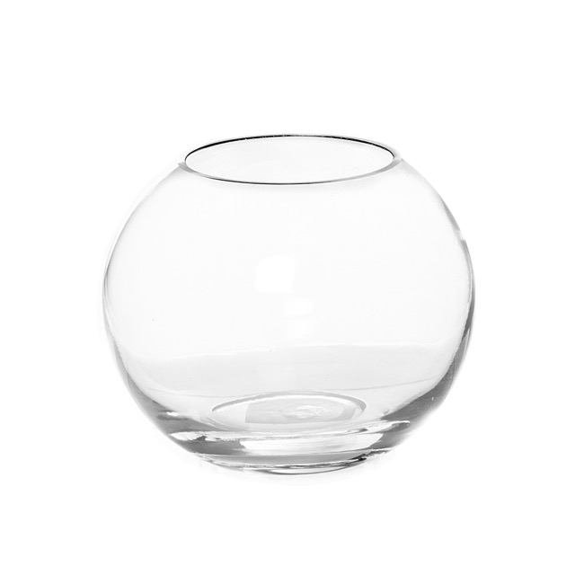 Glass Promo Fish Bowl 20cm Clear (13TDx19.5Dx15cmH)