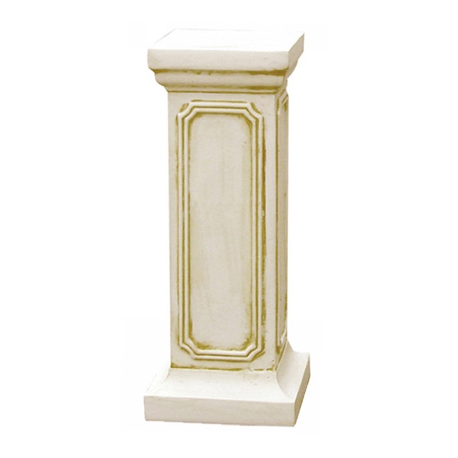 Fibreglass Pedestal Classic Smooth Ivory (35x35x94cmH)