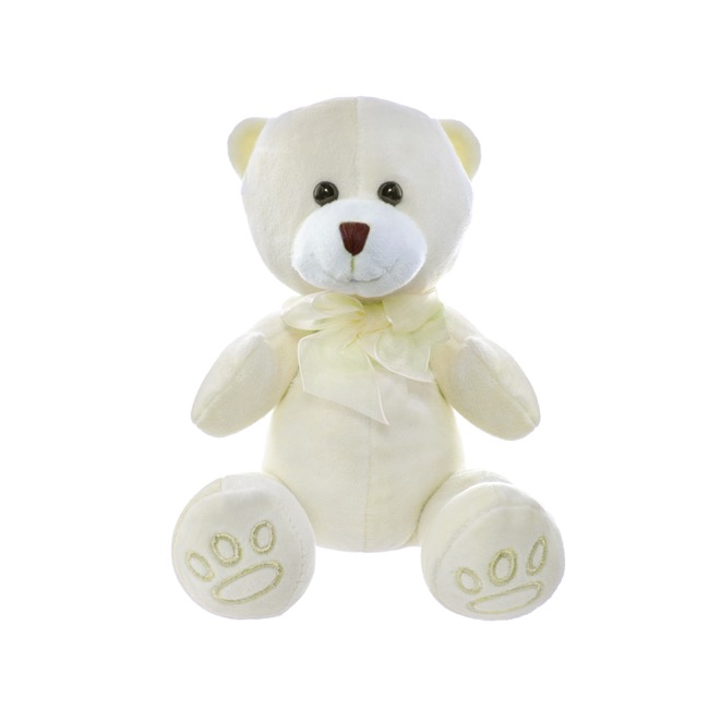 Teddy Bear Baby Paw Print Cream (15cmST)