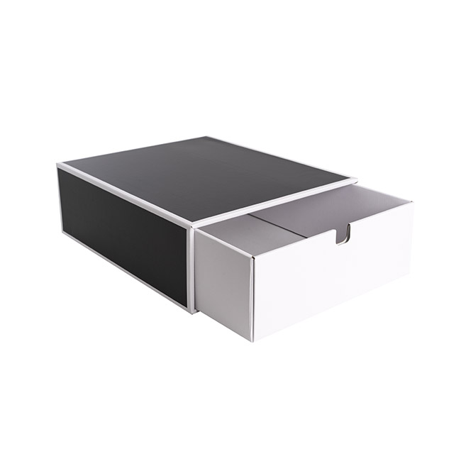 Hamper Gift Drawer Box Medium Silhouette Black (36x30x12cmH)