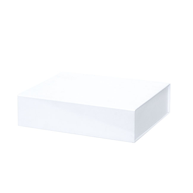 Gourmet Gift Box Magnetic Flap Large White (38x26x9.5cmH)