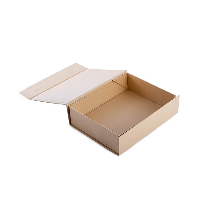 Gourmet Gift Box Magnetic Flap Sml BrownKraft (25x20x6.5cmH)