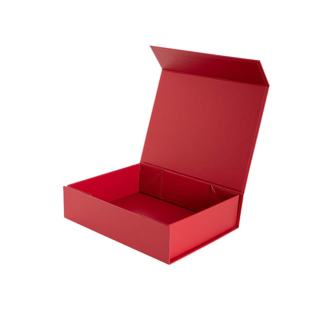 Gourmet Gift Box Magnetic Flap Small Red (25x20x6.5cmH)