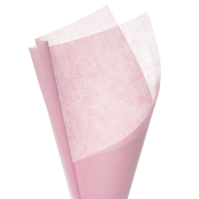 Nonwoven Wrap Sheets NOVA Baby Pink (50x70cm) Pack 50