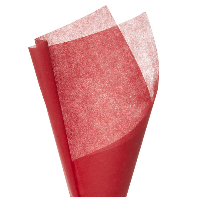Nonwoven Wrap Sheets NOVA Red (50x70cm) Pack 50