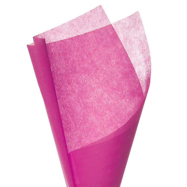 Nonwoven Wrap Sheets NOVA Hot Pink (50x70cm) Pack 50