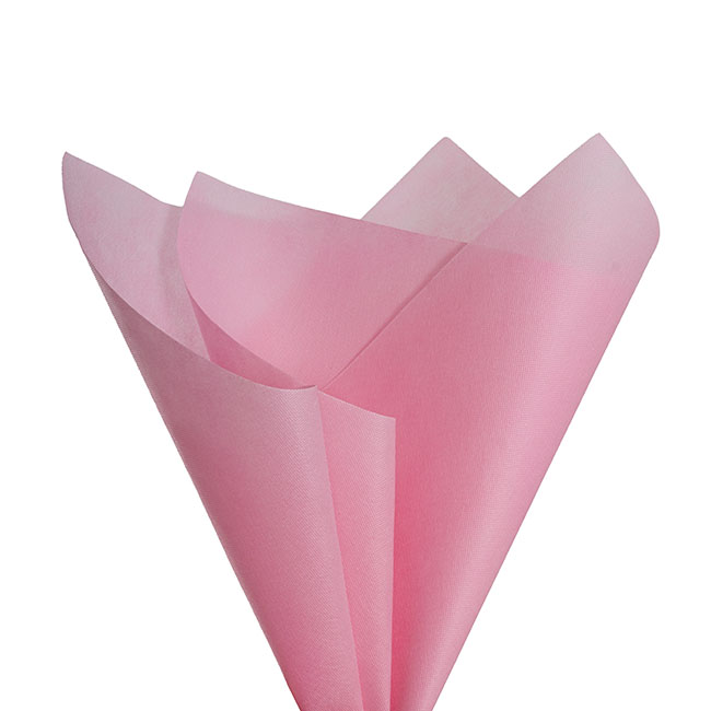 Nonwoven Premium Embossed Wrap Sheets Pink Pk 50 (50x70cm)