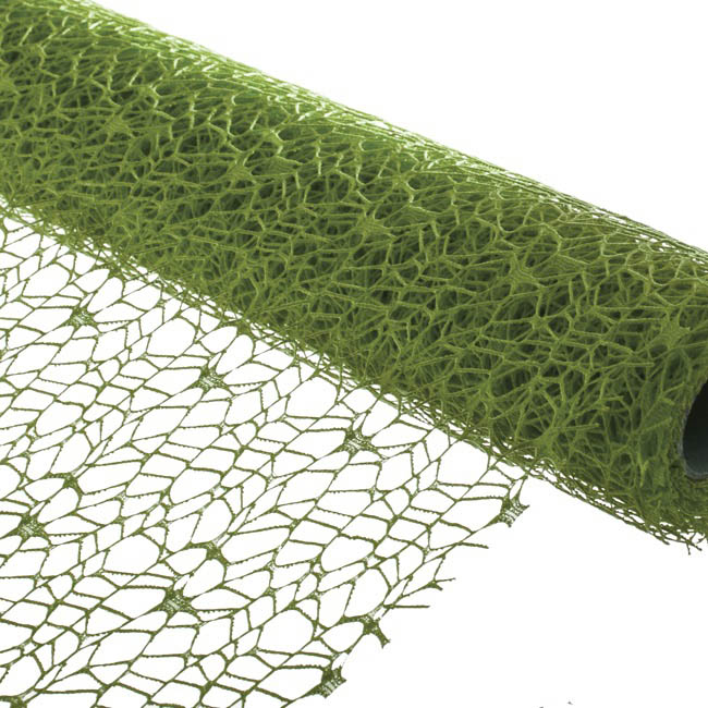 Lace Spider Mesh Roll Moss (50cmx4.5m)