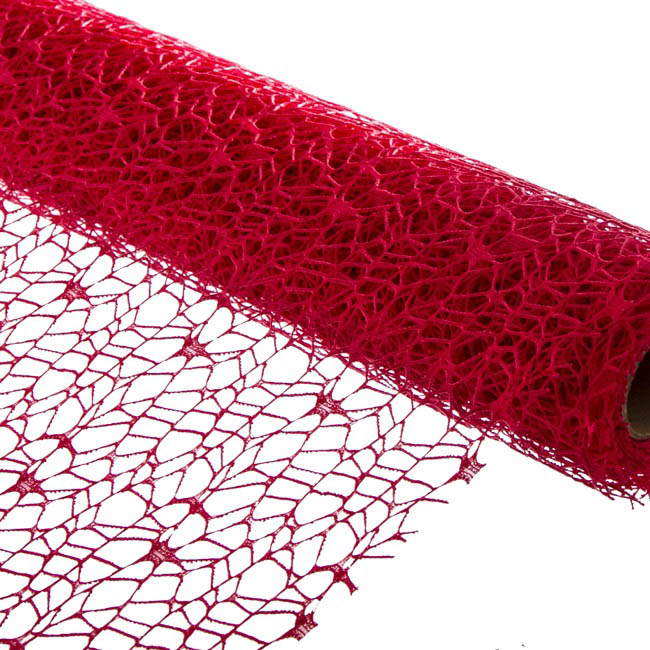 Lace Spider Mesh Roll Red (50cmx4.5m)