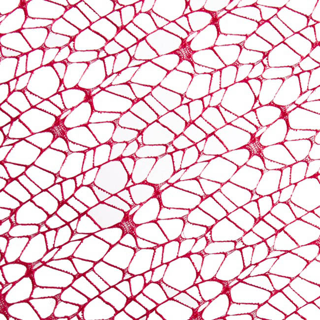 Lace Spider Mesh Sheet Red (50x70cm) Pack 40