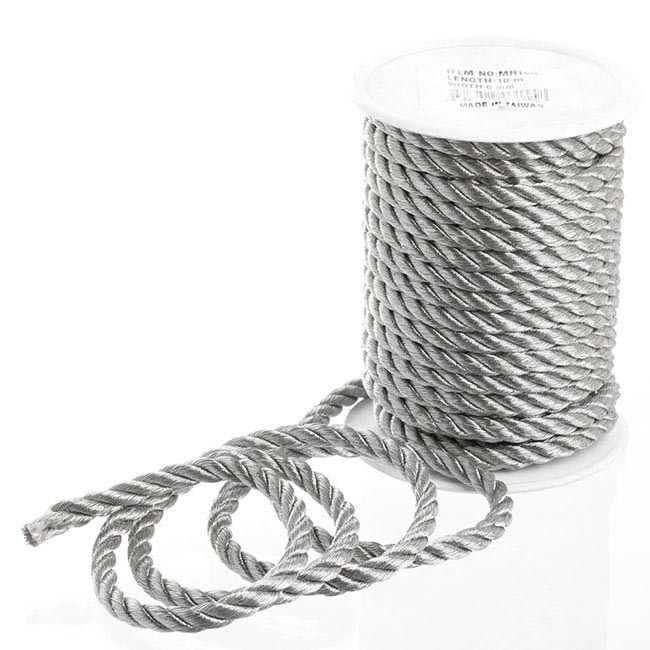 Metallic Rope Silver (6mmx10m)
