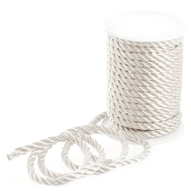 Metallic Rope White (6mmx10m)
