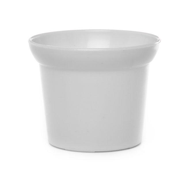 Plastic Pot Small 14Dx11cmH White
