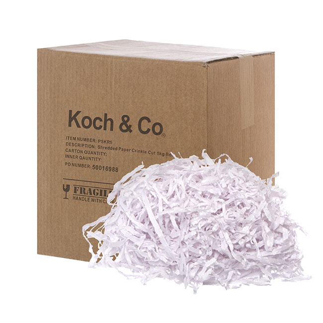 Shredded Paper Food Grade White 1kg Box