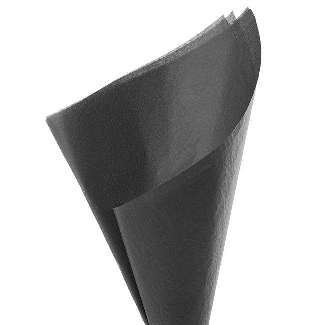 Tissue Paper Pack 480 Deluxe Acid Free 17gsm Black (50x75cm)