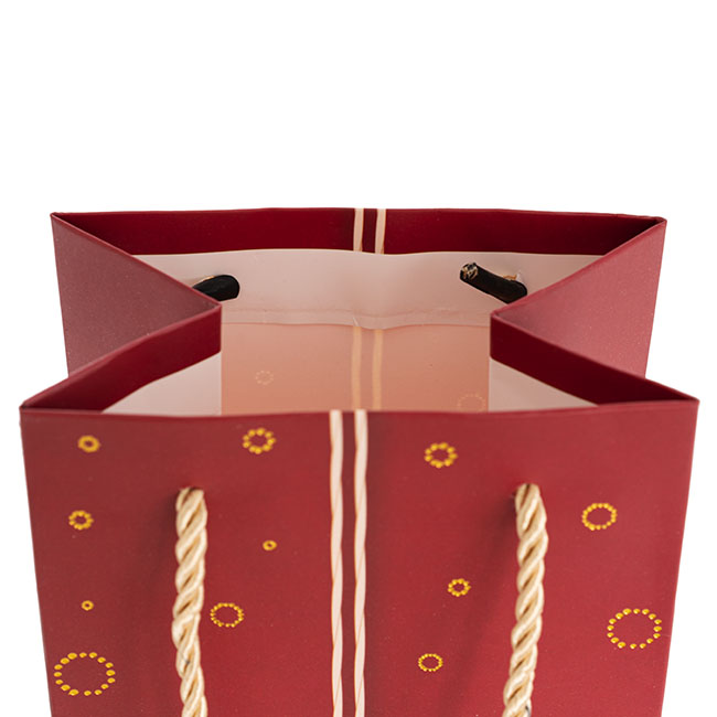 Wine Bag Single Bottle Pack 5 Gift Design Red (12x9x35cmH)