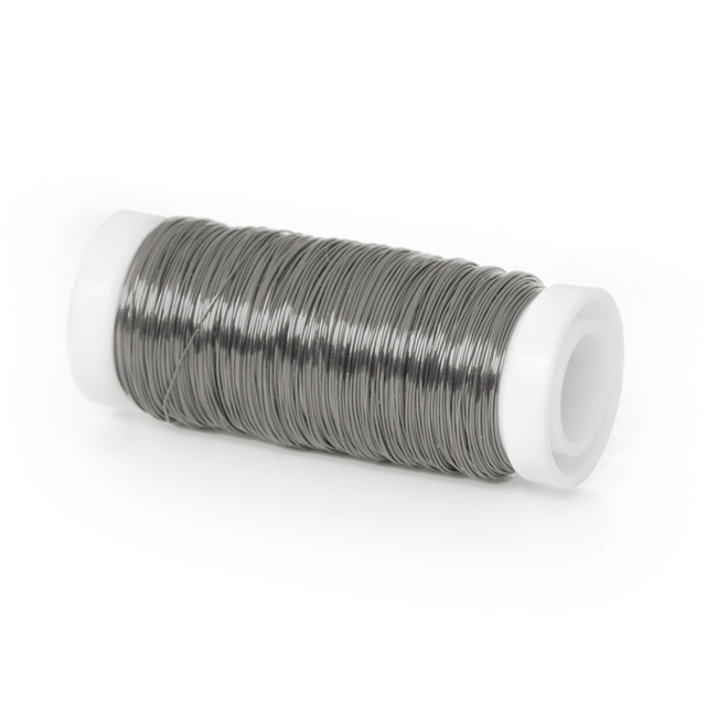 Wire Shiny 0.35mmx132m 28 gauges 100g Spool Zinc Silver