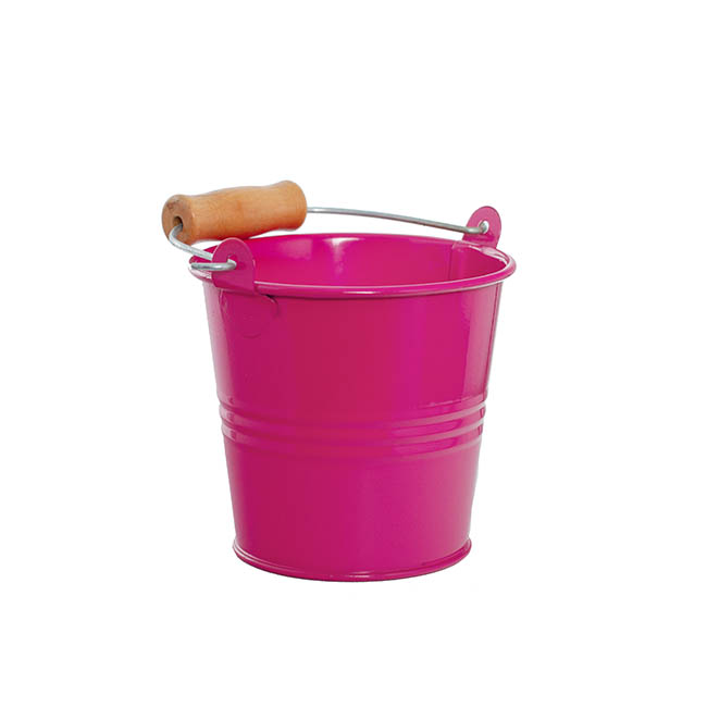 Tin Bucket Bambino Hot Pink (8Dx7cmH)