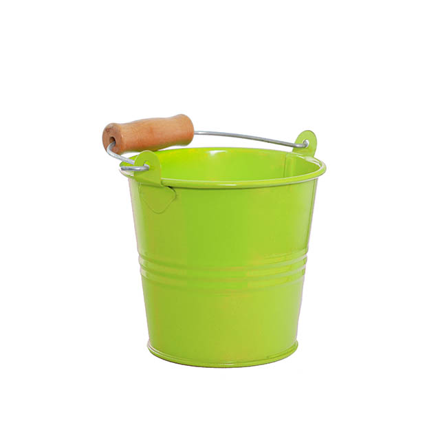 Tin Bucket Bambino Lime (8Dx7cmH)