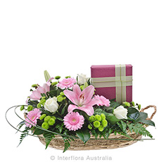 Interflora Double Delight Lavish Basket of Mixed Blooms