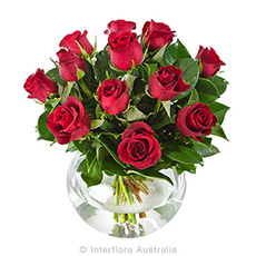 Interflora Eternal Love Arrangement of 12 Red Roses