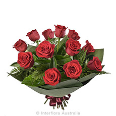 Interflora Temptation Bouquet of 12 Red Roses