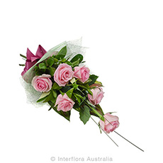 Interflora Affection Bouquet of 6 Pink Roses