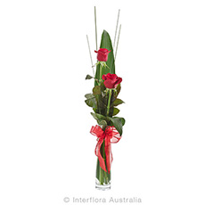 Interflora Flirt Vase With Two Red Roses