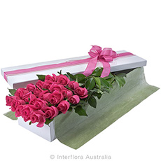Interflora Everlasting Love Presentation Box Of Pink Roses