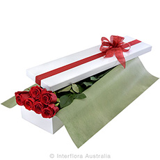 Interflora Love Story Love Presentation Box Of Red Roses