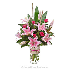 Interflora Allegra Large Bouquet Of Oriental Lilies & Roses