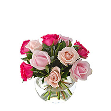 Interflora Sweet Kisses Arrangement of 10 Roses