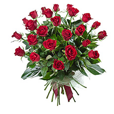 Interflora Temptation Deluxe Bouquet of 24 Red Roses