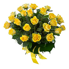 Interflora Temptation Deluxe Bouquet of 24 Yellow Roses