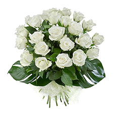 Interflora Temptation Deluxe Bouquet of 24 White Roses