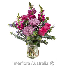  - Interflora Anastasia Pink & Mauve Bouquet