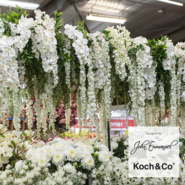  - Hanging Flower & Lush Greenery Bridal Arch