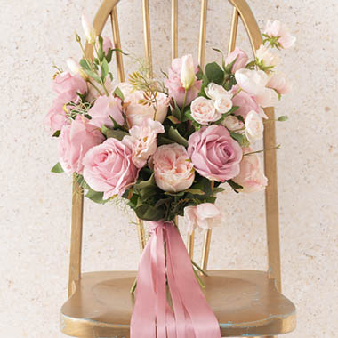 Satin And Pink Fleurs Bouquet