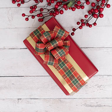 Wrapped With Tartan Plaid Bows