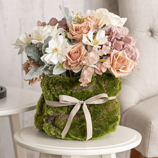 Moss wrapped bouquet
