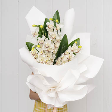  - Orchids wrapped in Crisp Whites