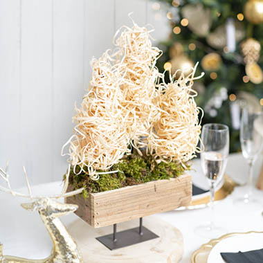  - Wood Wool Christmas Tree in Planter Box
