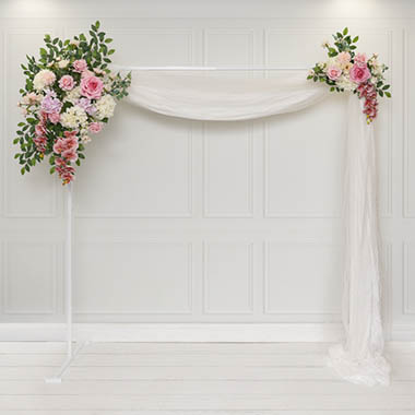  - English Garden Pink and White Arbour