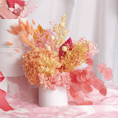Pink Peaches & Cream Dried Florals