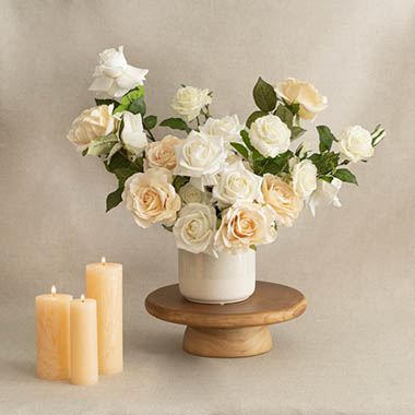 Elegant White Rose Arrangement