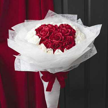  - Heart-Shaped Rose Bouquet