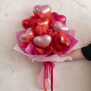 Heart-Shaped Balloon Bouquet