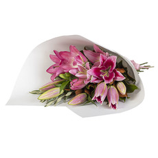 Interflora Pink Oriental Lily Bouquet
